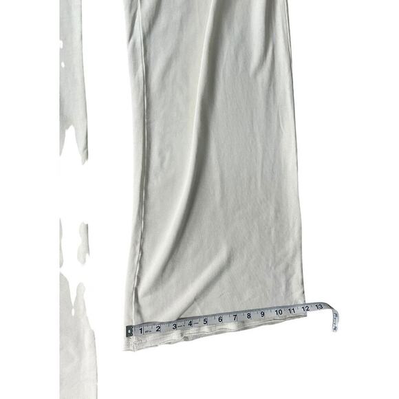 Revolve Lanston Porter Wide Leg Sweatpant Off White Size Large Drawstring Waist - Picture 9 of 10